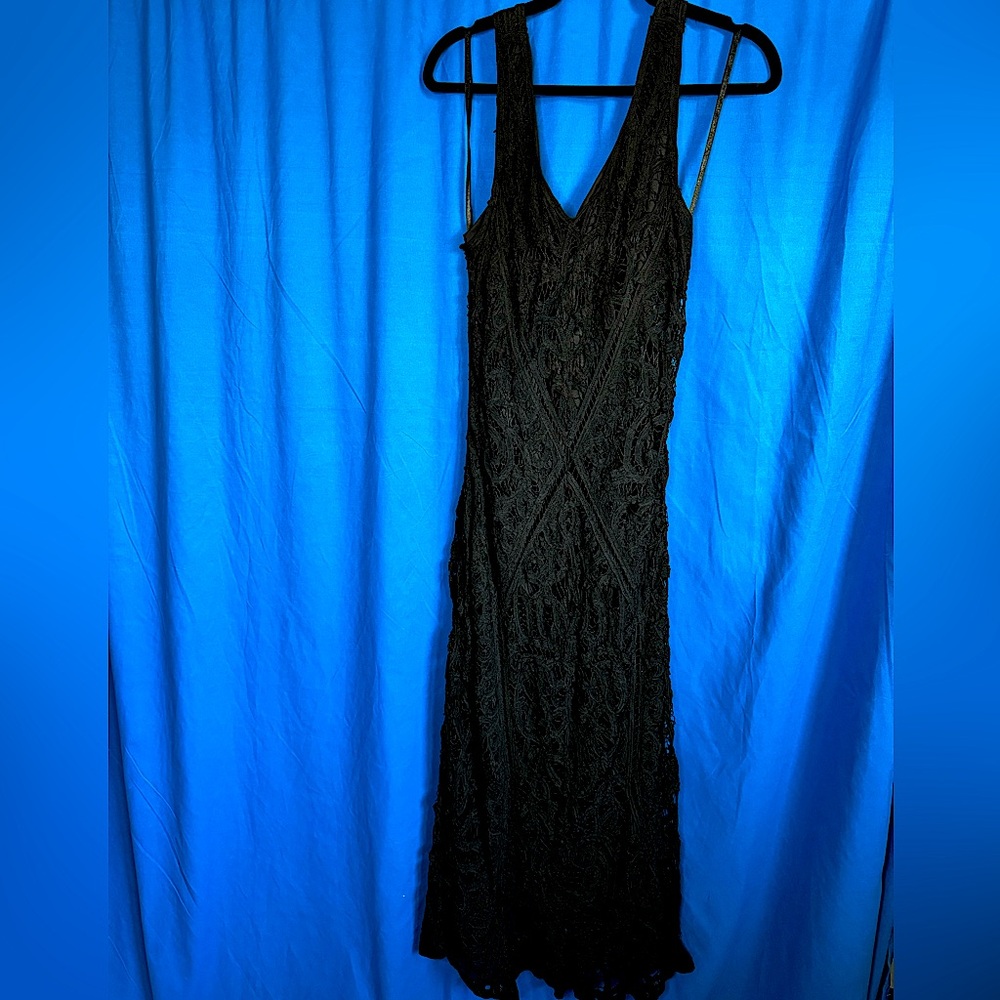 MARINA long elegant black dress size 14